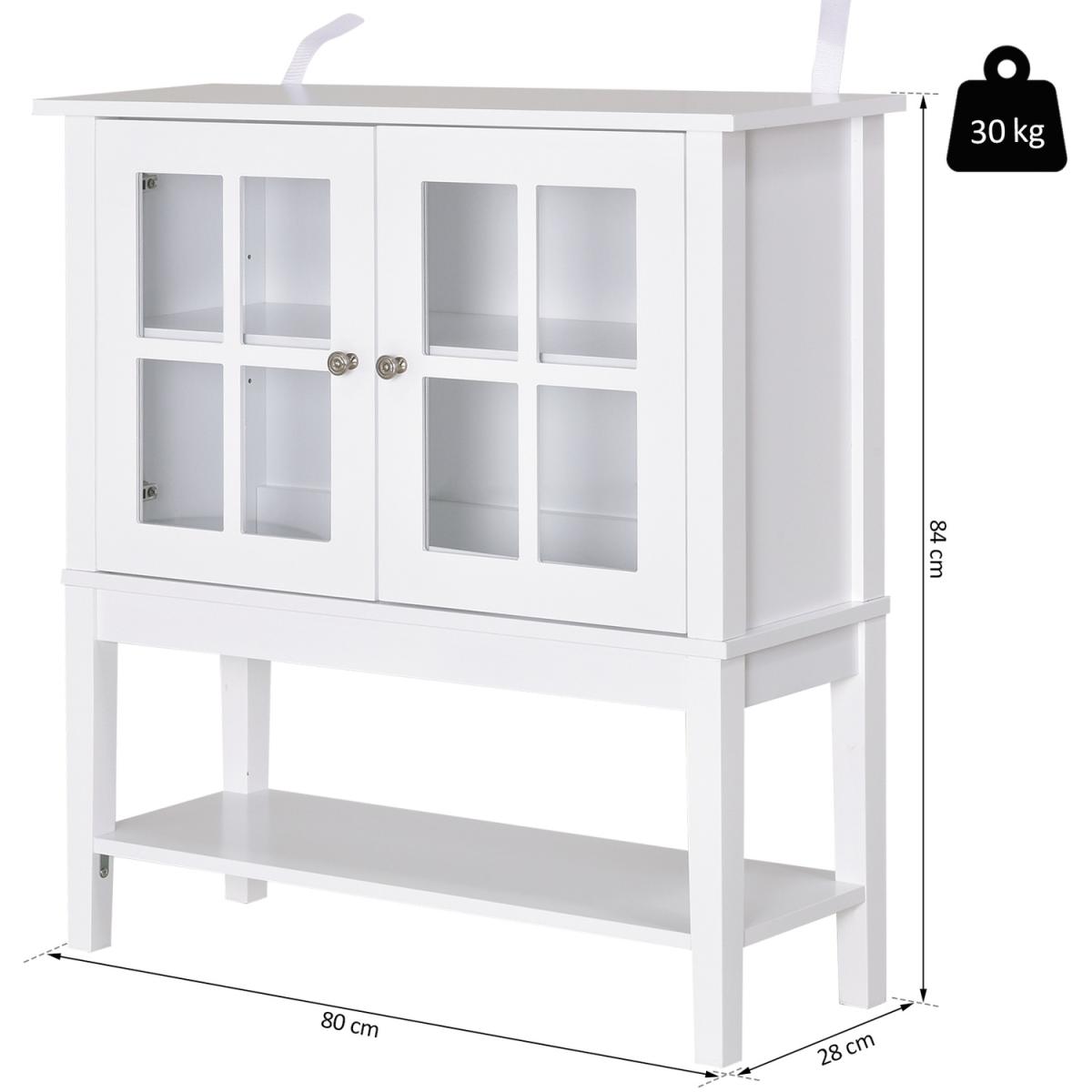 Sturdy Kitchen Storage Sideboard Cabinet - White – image 2