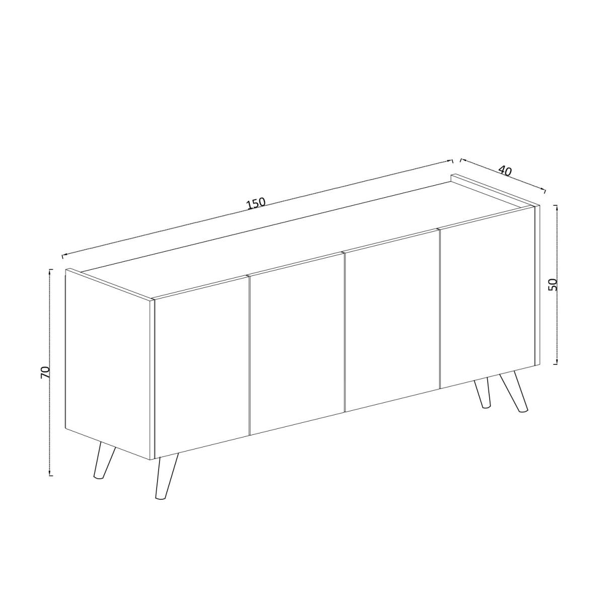 Seramood Acer White Sideboard - White – image 2