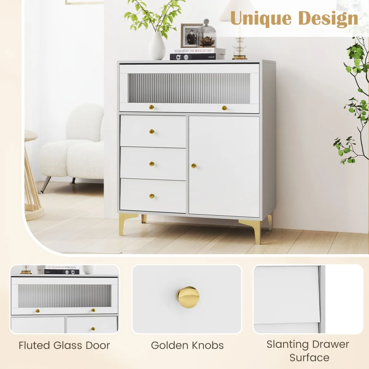 Multi-Drawer Bedroom Storage Chest - Grey – image 9