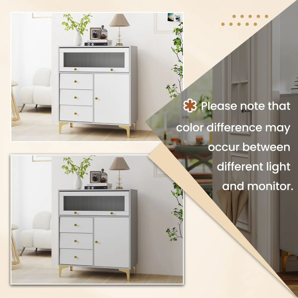 Multi-Drawer Bedroom Storage Chest - Grey – image 10