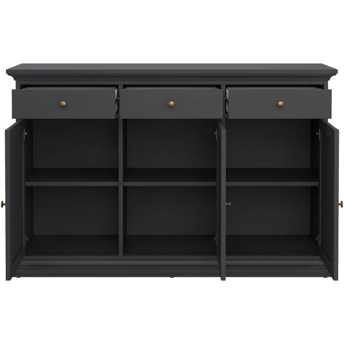 Paris Sideboard with 3 doors and 3 drawers - Grey – image 2