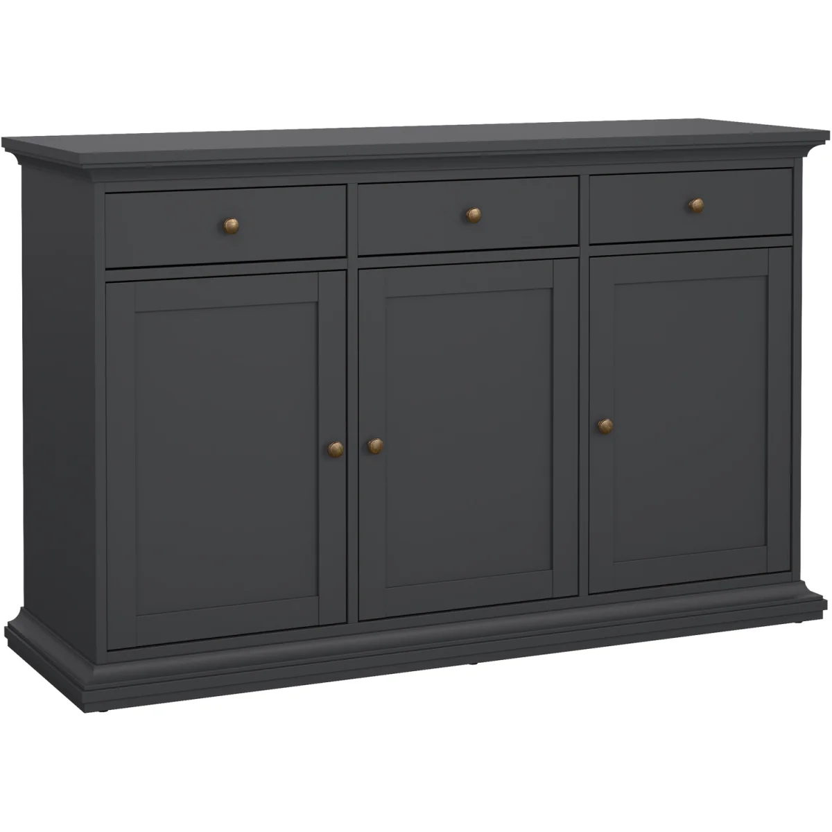 Paris Sideboard with 3 doors and 3 drawers - Grey – image 3
