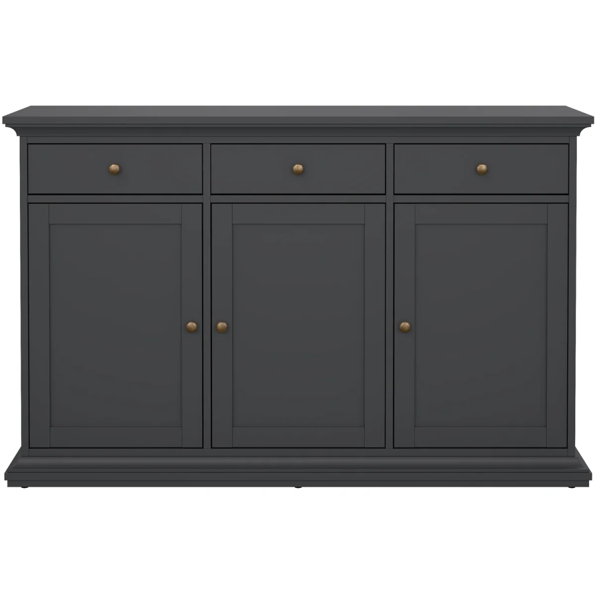 Paris Sideboard with 3 doors and 3 drawers - Grey – image 4