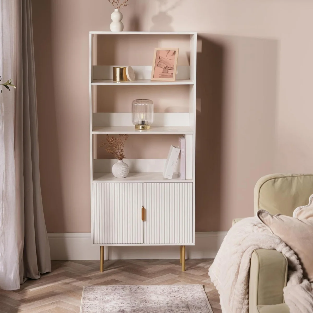 Ribbed Sideboard - White / 36cm – image 2