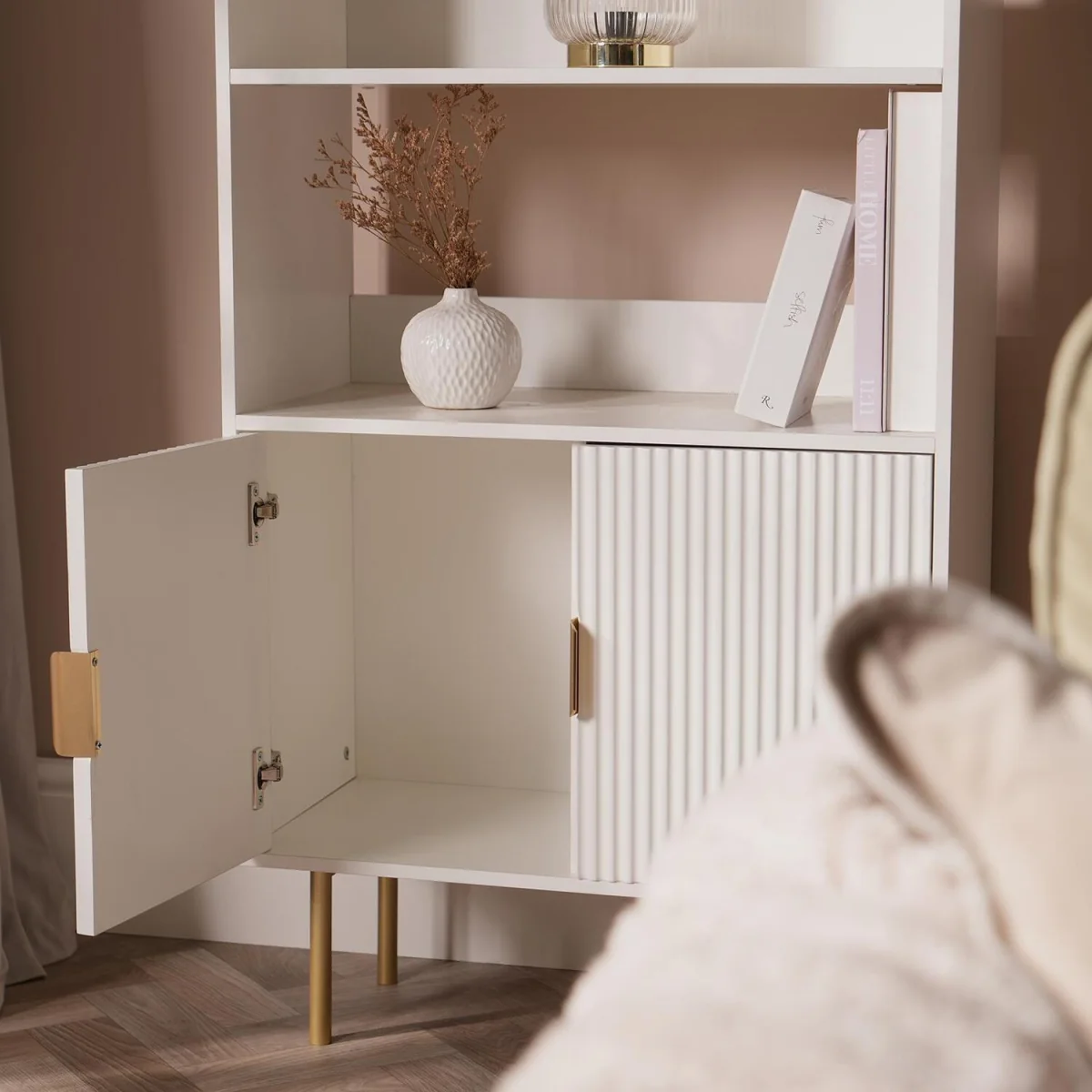 Ribbed Sideboard - White / 36cm – image 3