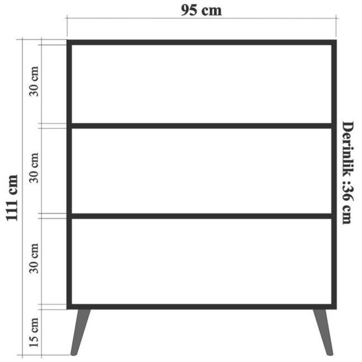 Flamingo  Sideboard  Solid Wooden Legs - Atlantic Pine – image 2