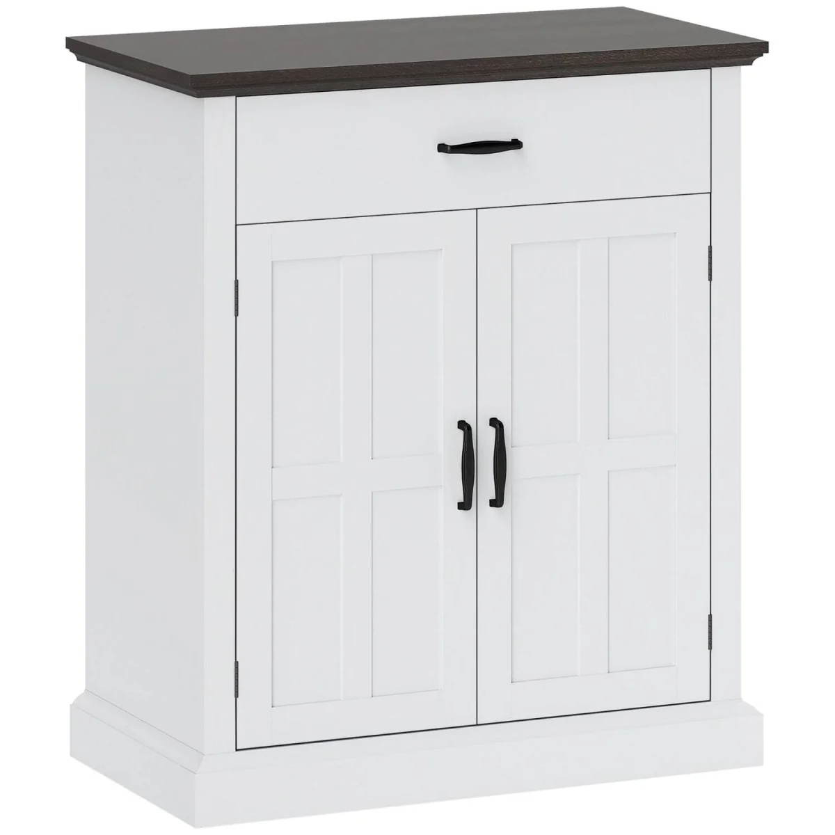 Marina Colu White Farmhouse Sideboard - Twin Barn Doors and Drawer – image 3