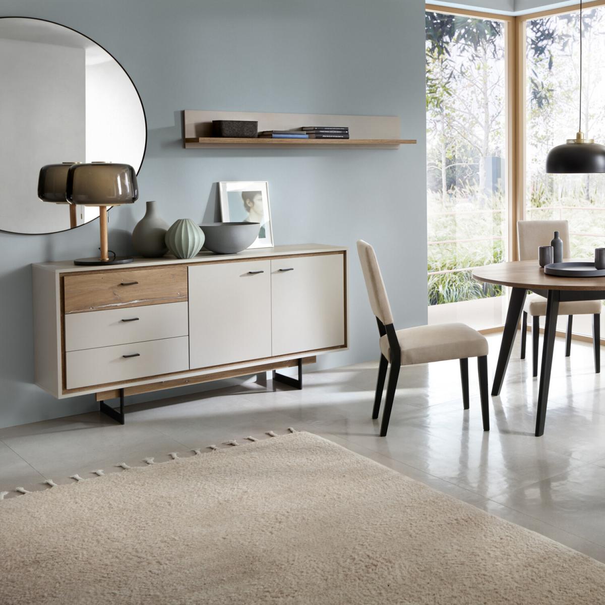 Rivero Open Shelf Sideboard - Oak & Grey – image 6