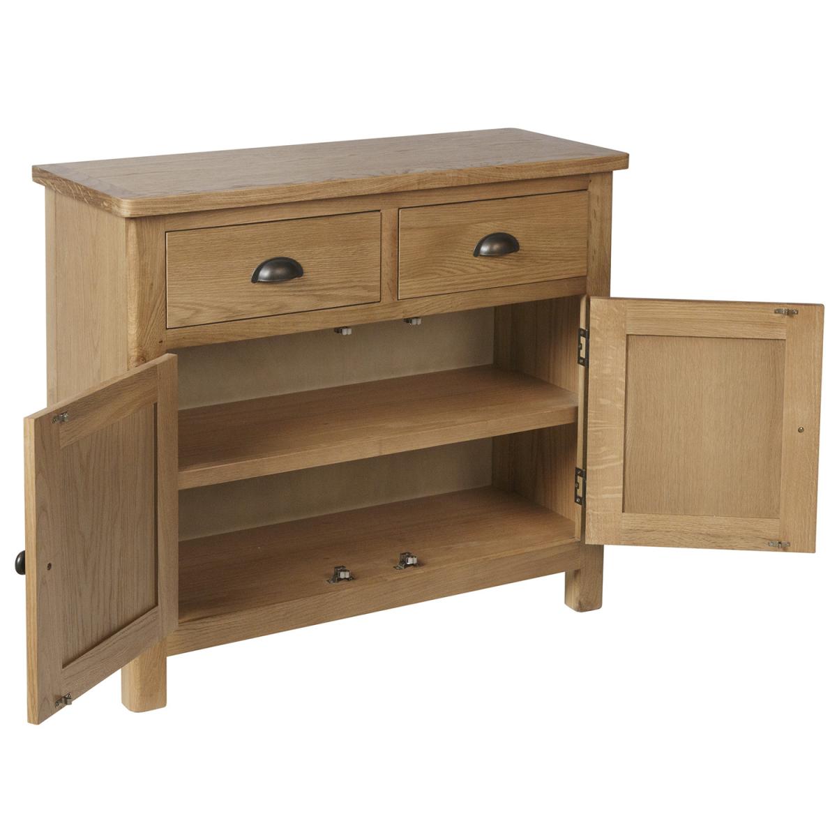 Cambridge 2 Drawer Sideboard - Rustic Oak – image 4