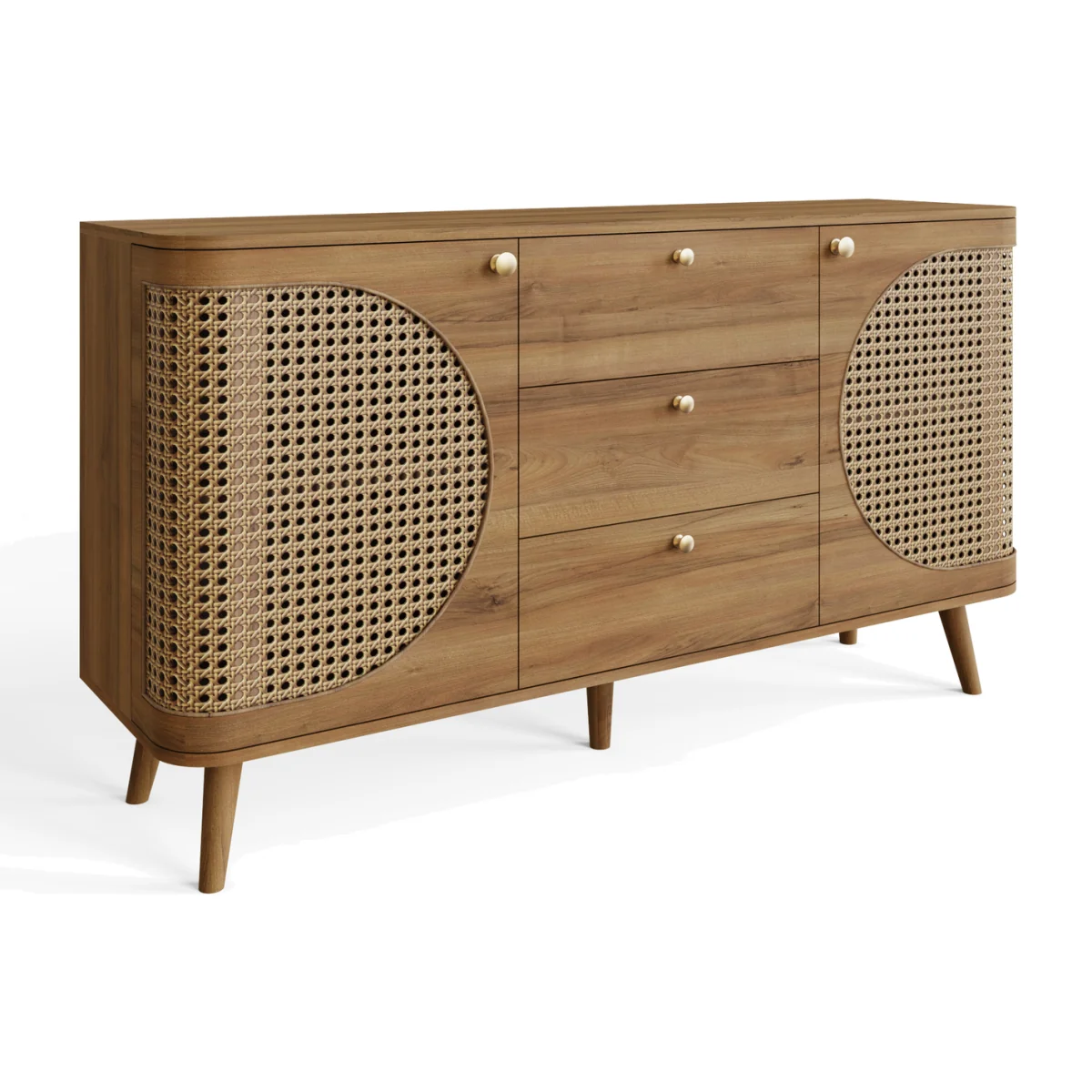 Sorrel Rattan Large Sideboard - Oak – image 1