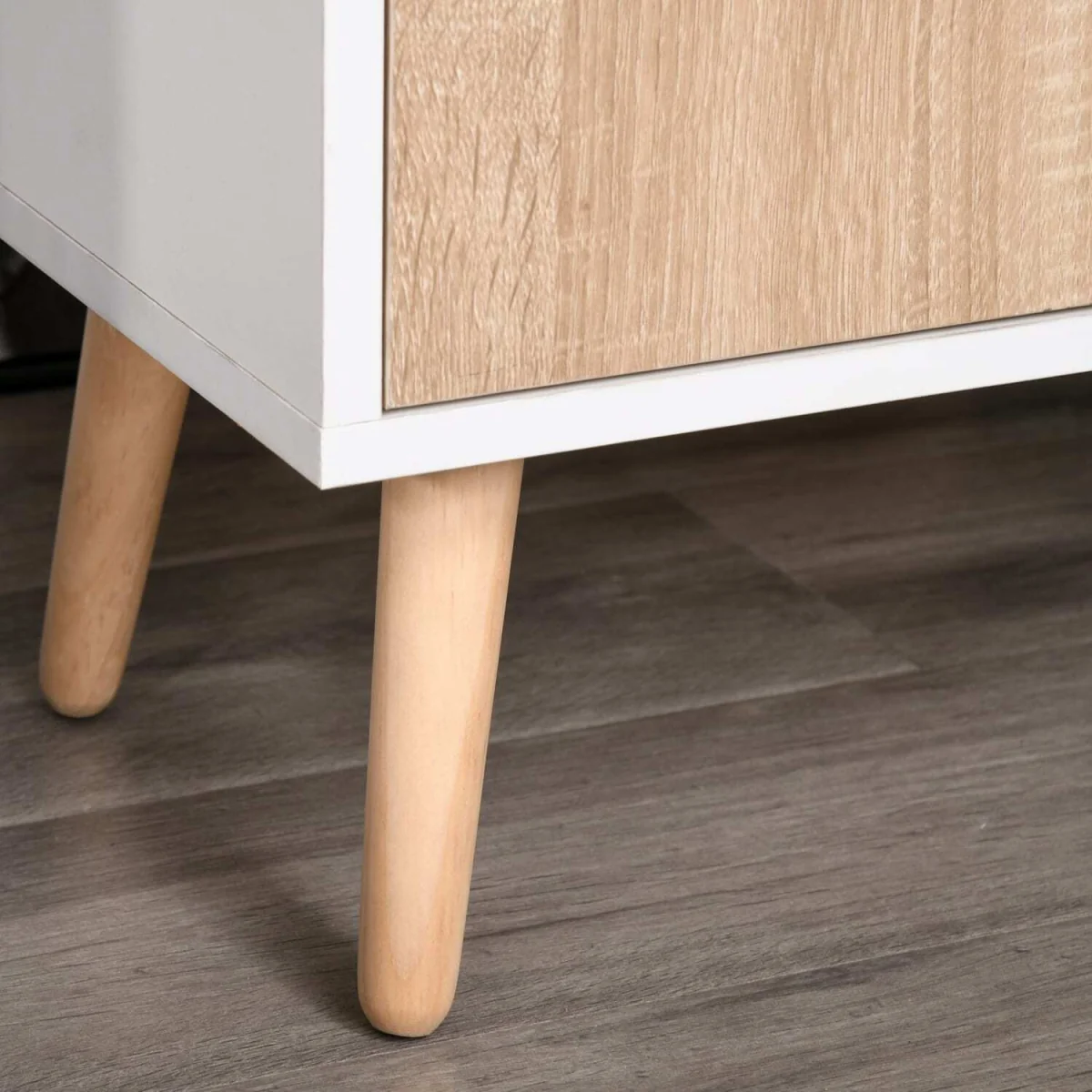 Surinam Natural Wood Sideboard - 3 Drawers, 2 Doors, 90W x 30D x 72H cm – image 8