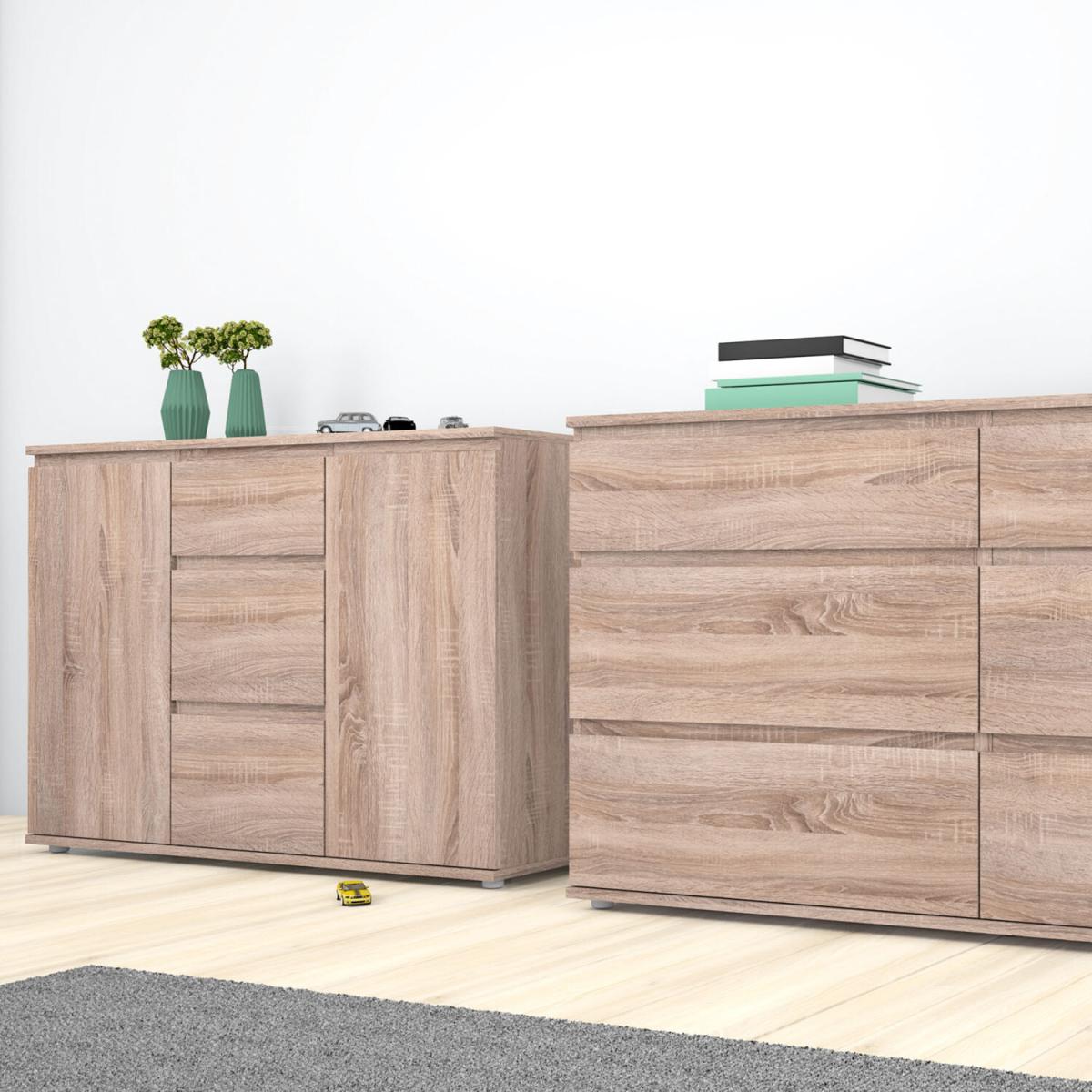 Nova 3-Drawer 2-Door Sideboard - Truffle Oak – image 4