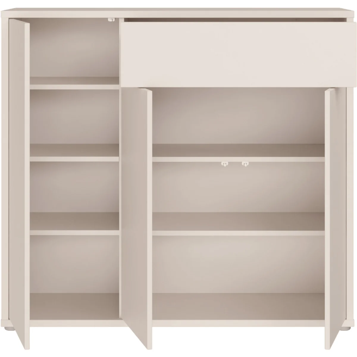 Alice Springs Sideboard with 3 Doors Push-Open & 1 Drawer Push-Open in Sand - Sand – image 5