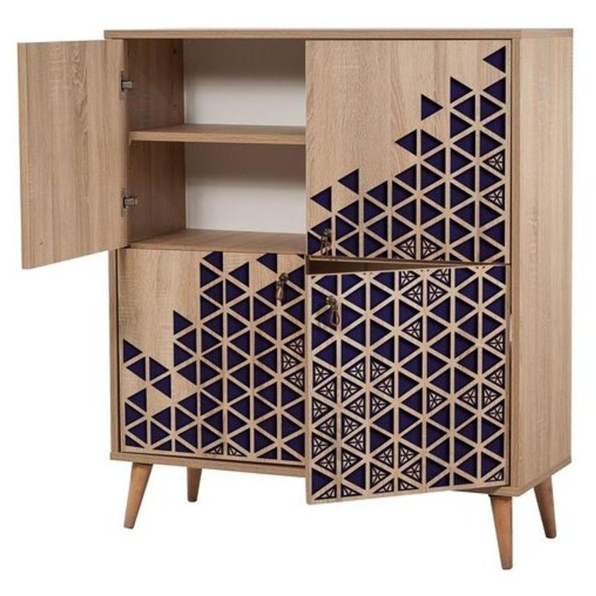 Triangle Blue 123 Sideboard  Solid Wooden Legs - Atlantic Pine – image 2