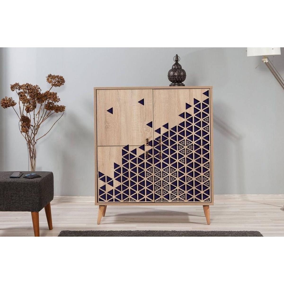 Triangle Blue 123 Sideboard  Solid Wooden Legs - Atlantic Pine – image 3