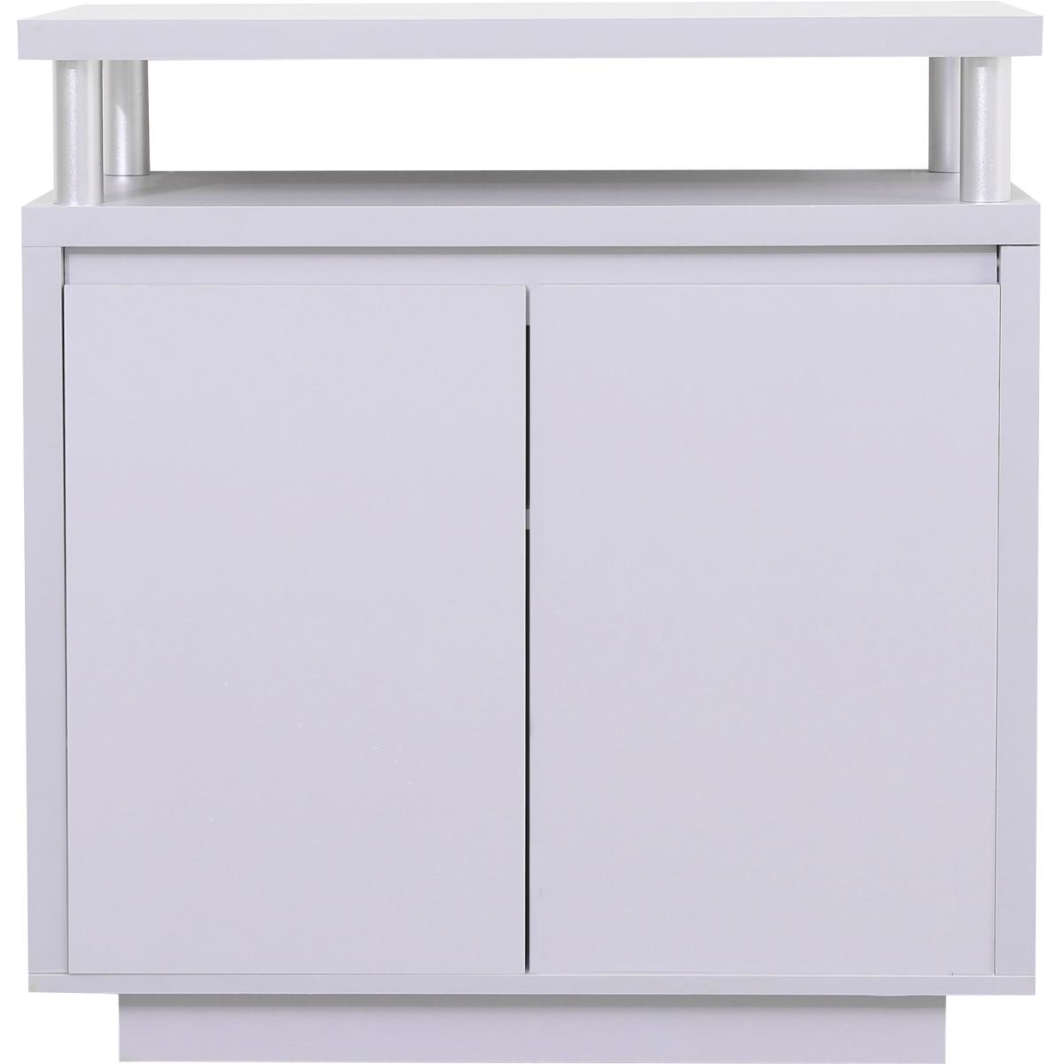 HMD Modern Storage Sideboard with 2 Doors and Shelf - Grey – image 2