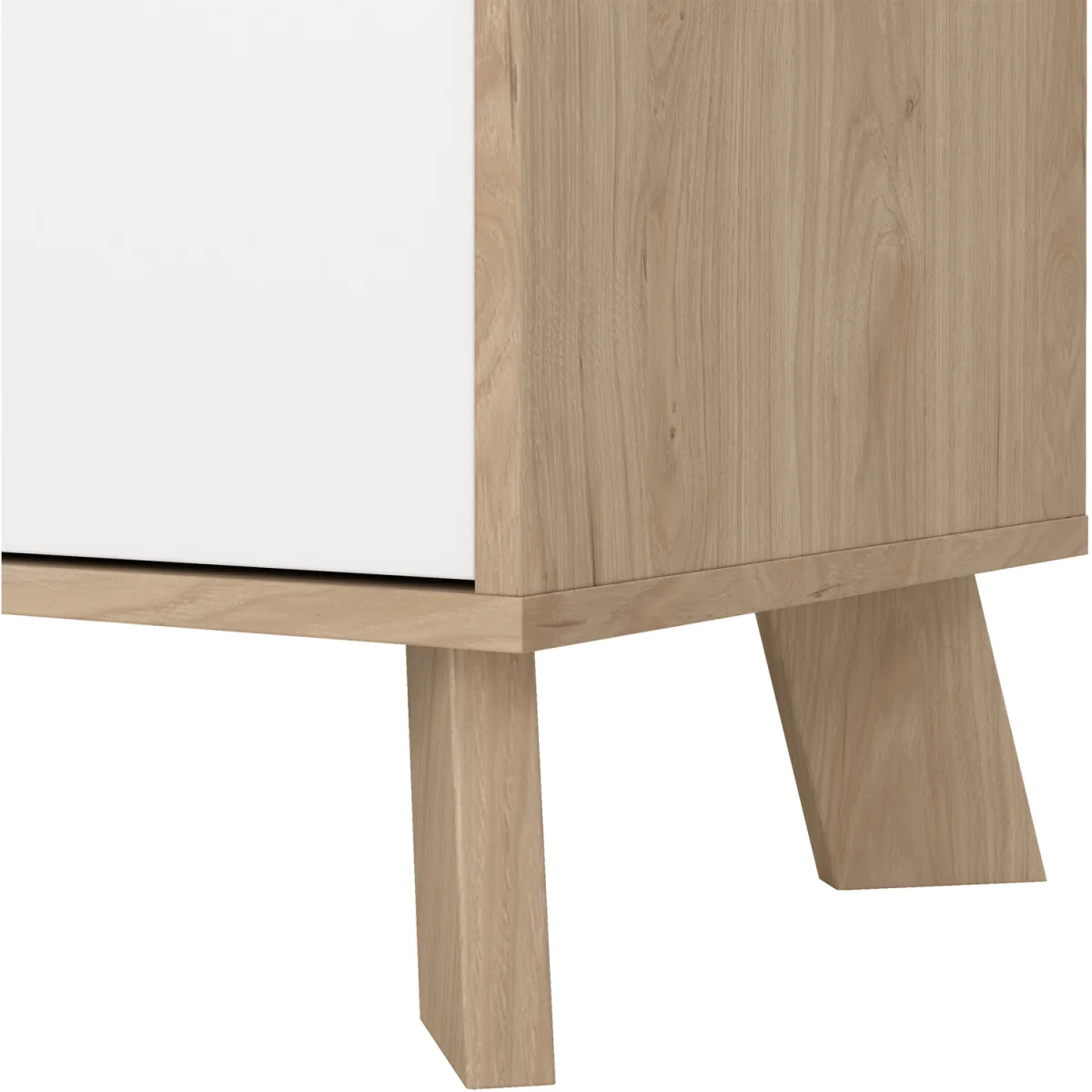 Ikast Sideboard 4 Doors + 1 Drawer in Jackson Hickory and White - Jackson Hickory & White – image 2
