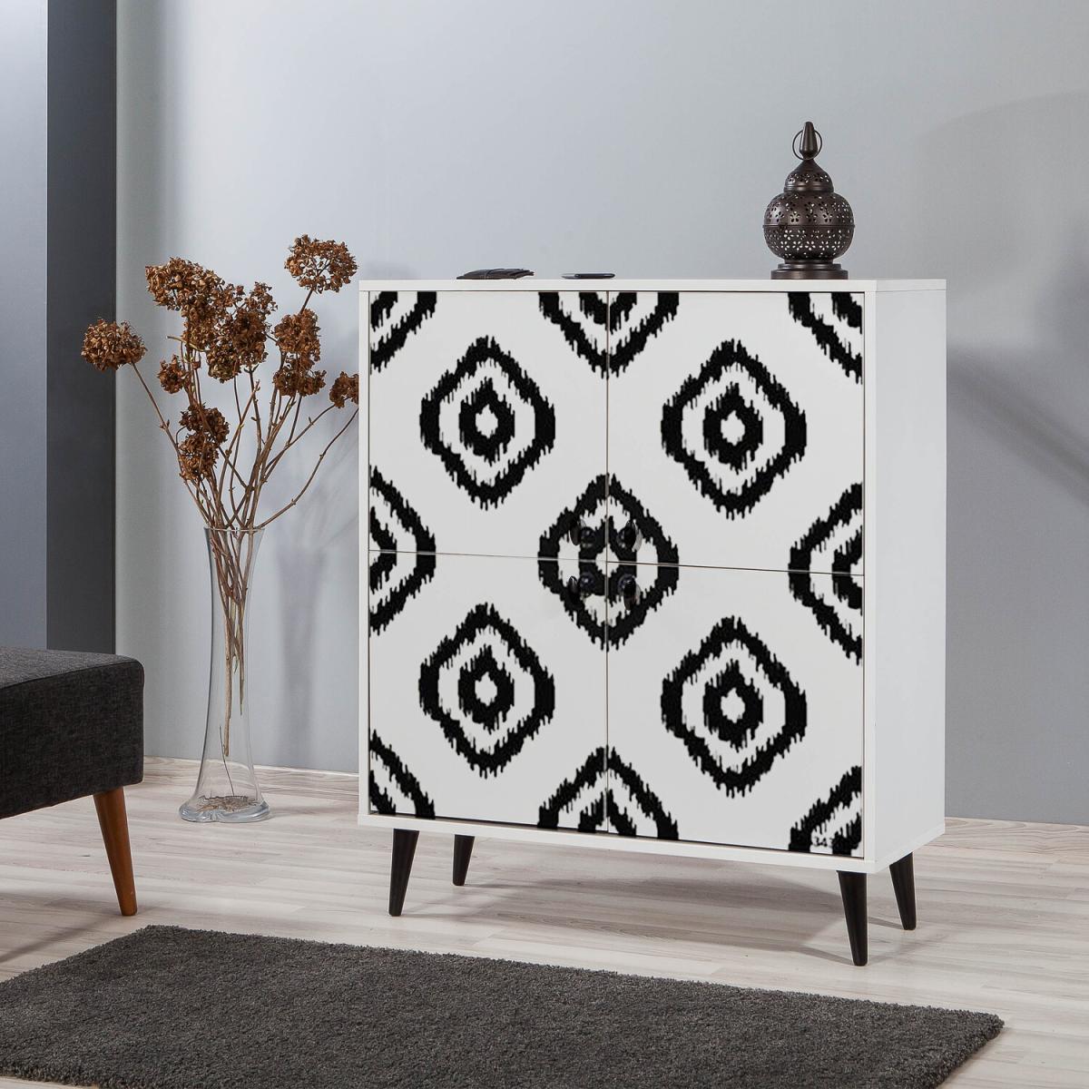 Moroccan Sideboard with Solid Wooden Legs - White – image 3