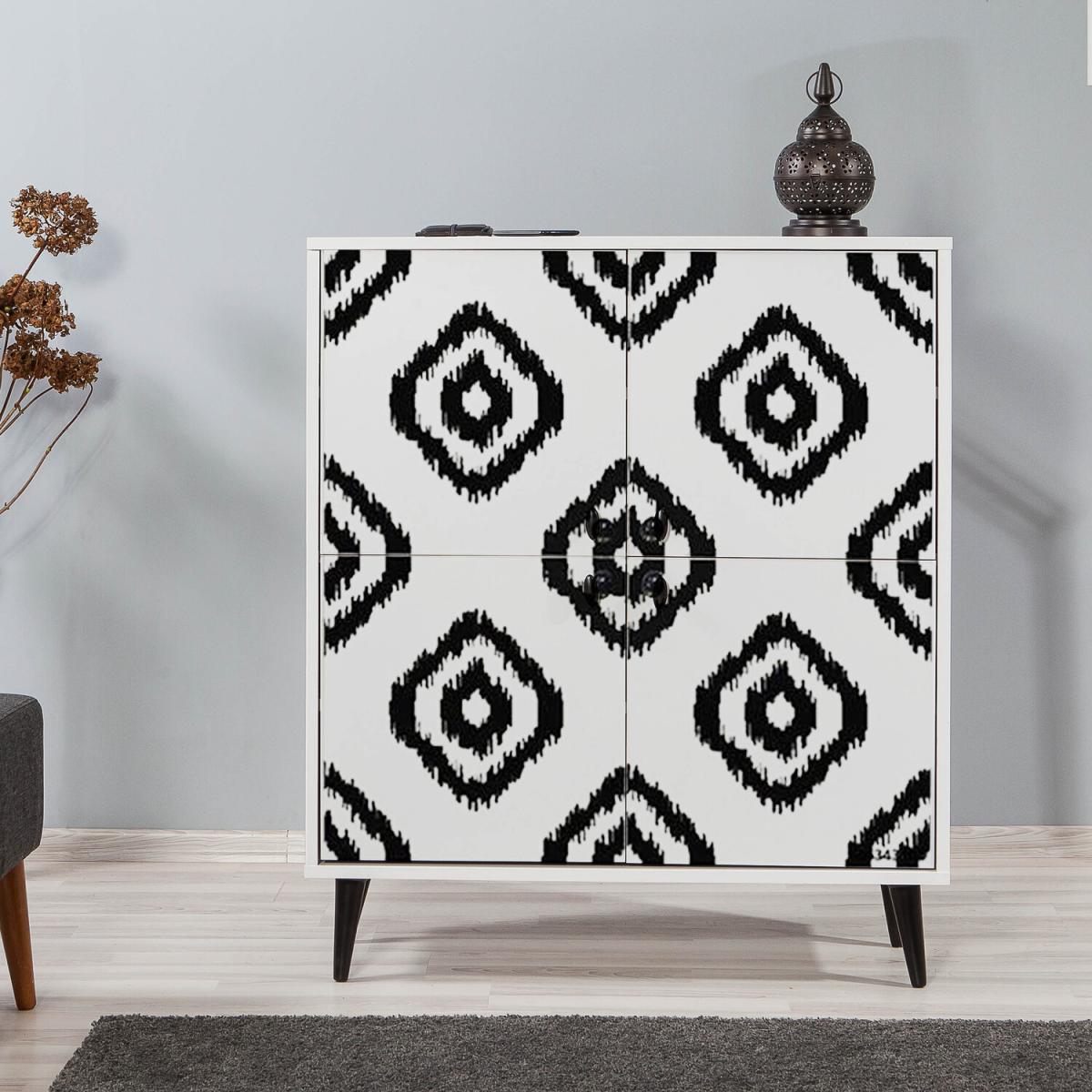 Moroccan Sideboard with Solid Wooden Legs - White – image 4