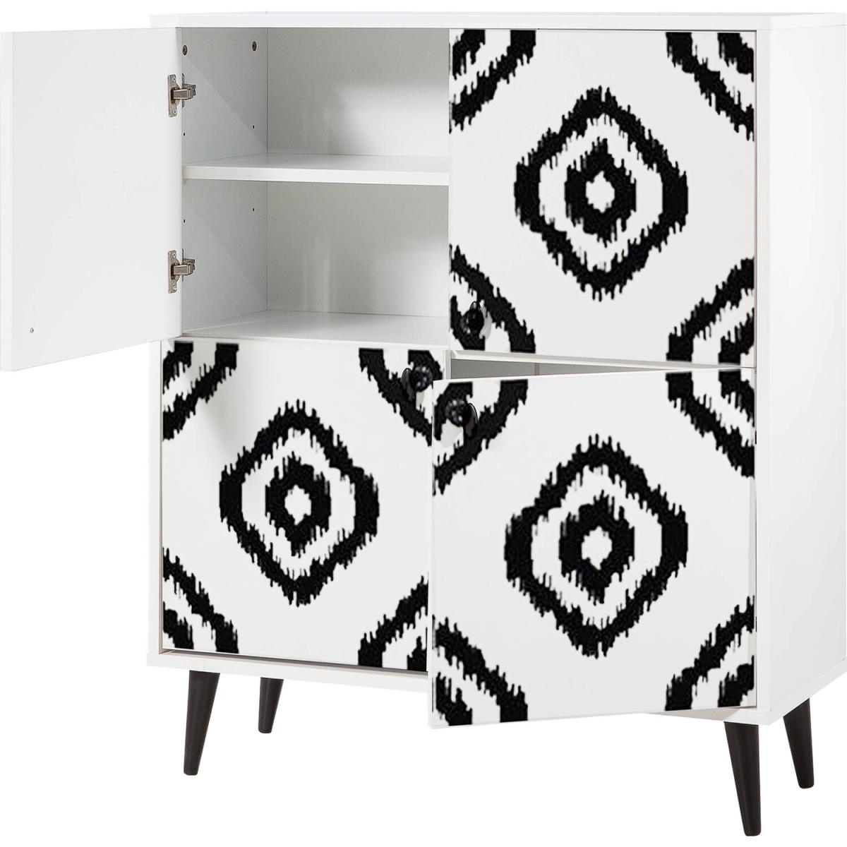 Moroccan Sideboard with Solid Wooden Legs - White – image 7