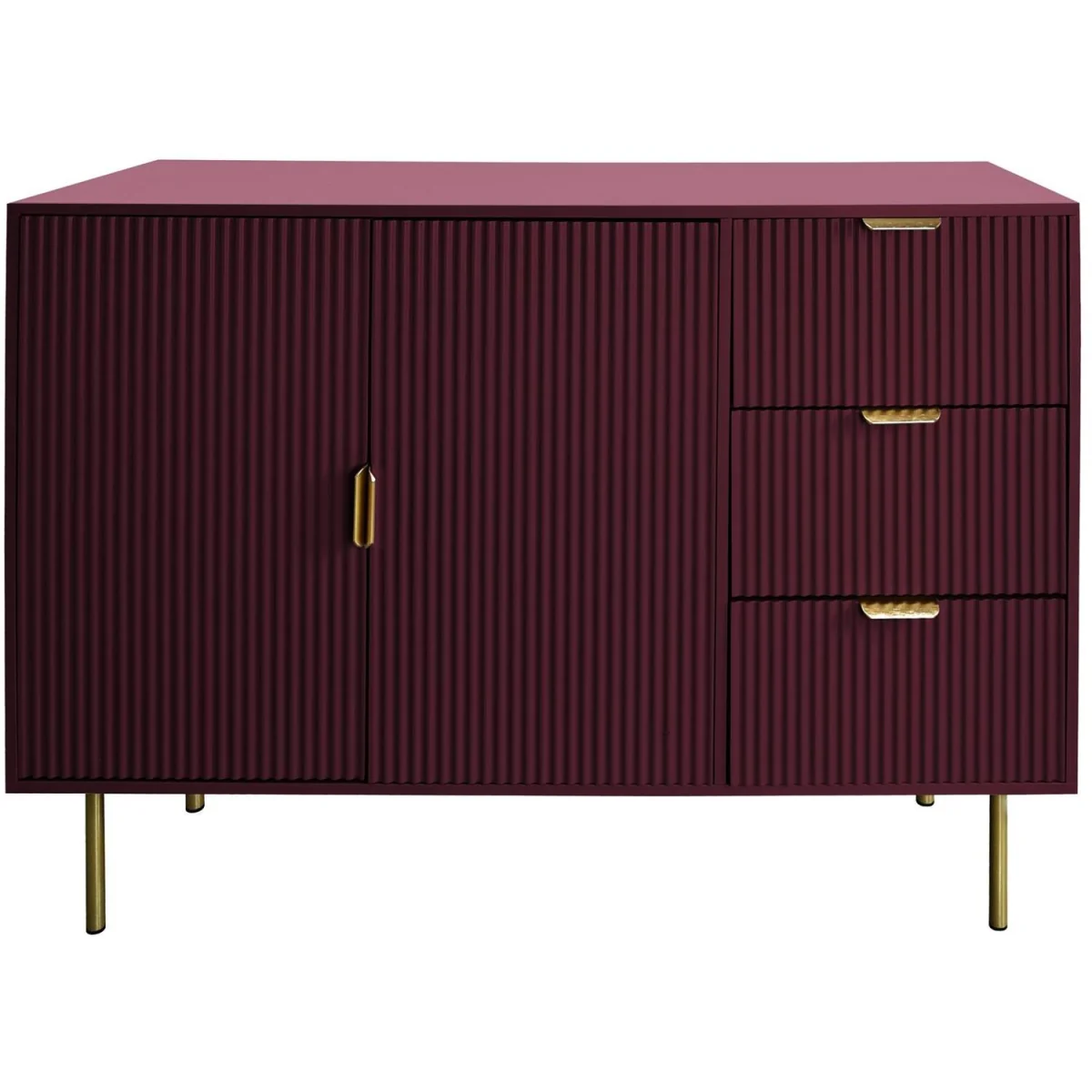 Ribbed Sideboard - Dark Berry / 120cm – image 5
