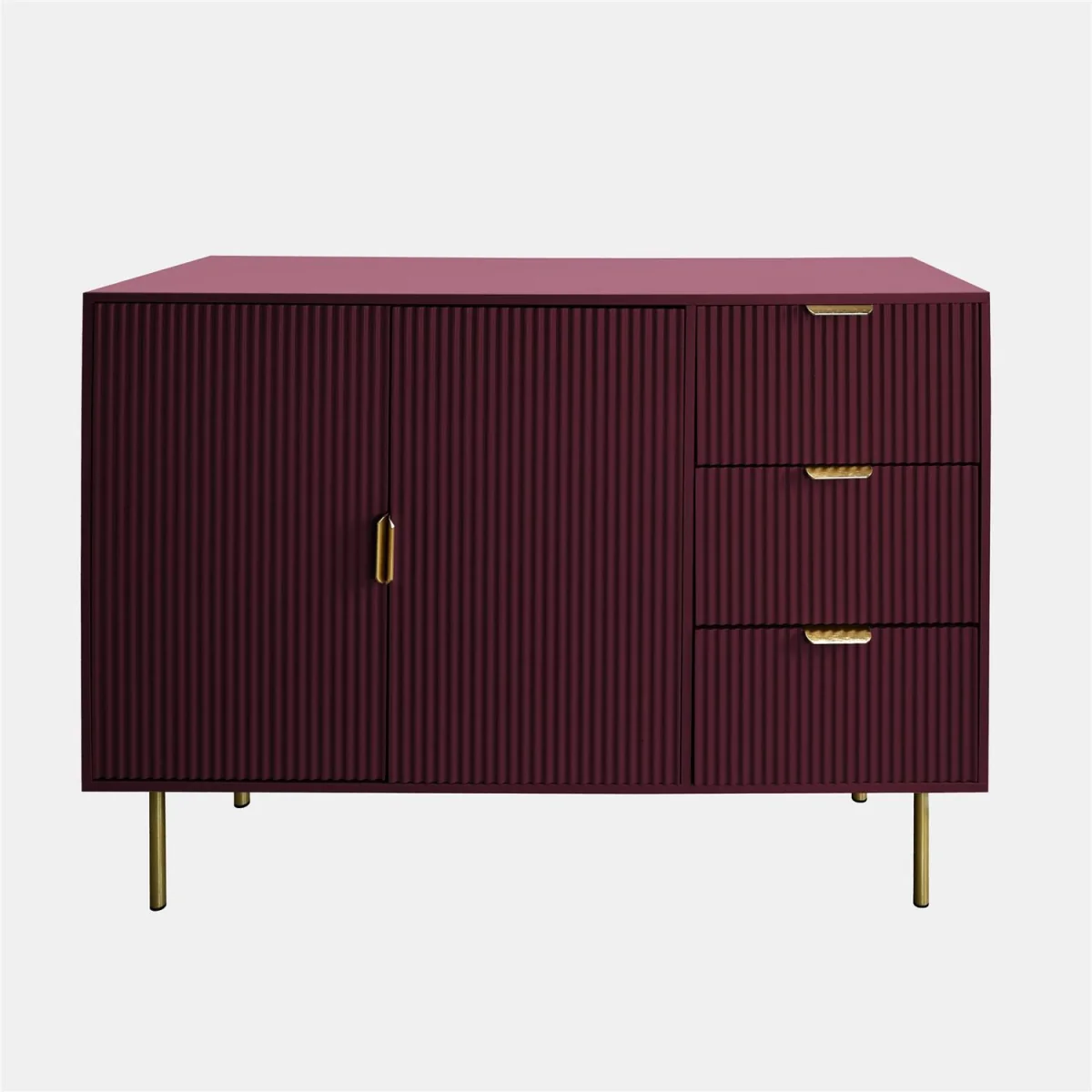Ribbed Sideboard - Dark Berry / 120cm – image 1