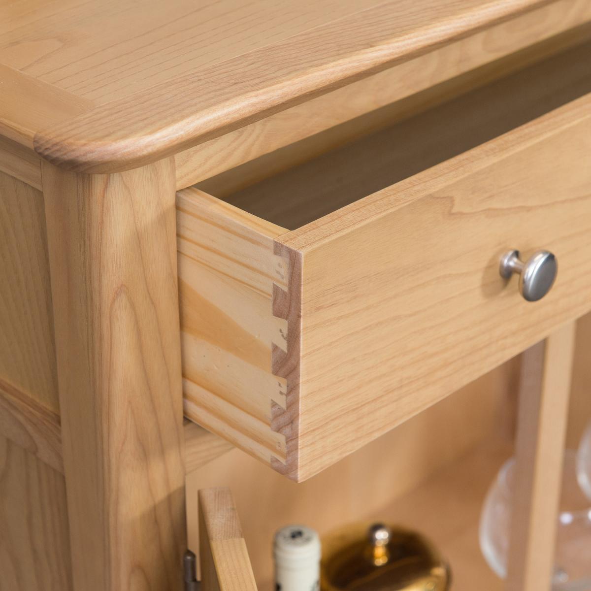 Small Sideboard With 1 Drawer and 2 Doors - Brown – image 4