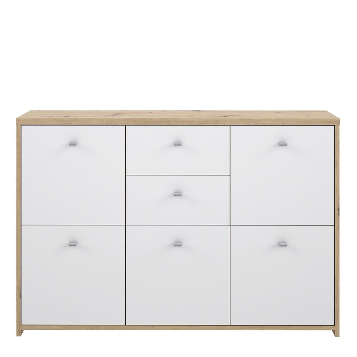 Best 2-Drawer 5-Door Storage Chest - White – image 2