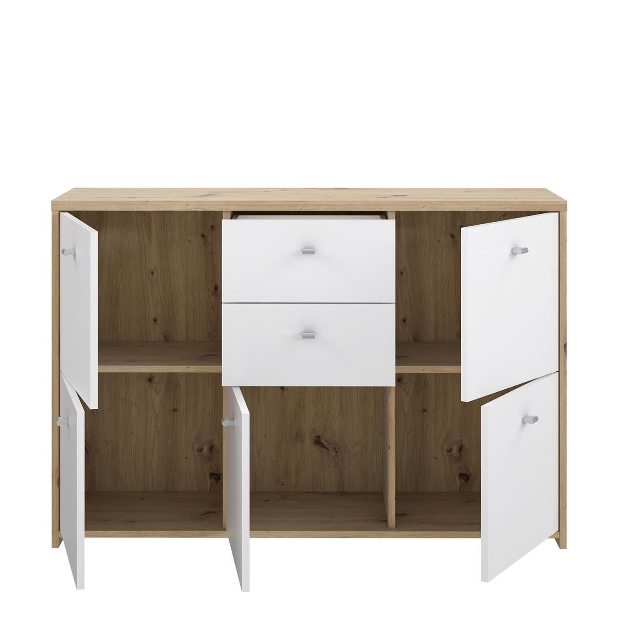 Best 2-Drawer 5-Door Storage Chest - White – image 6