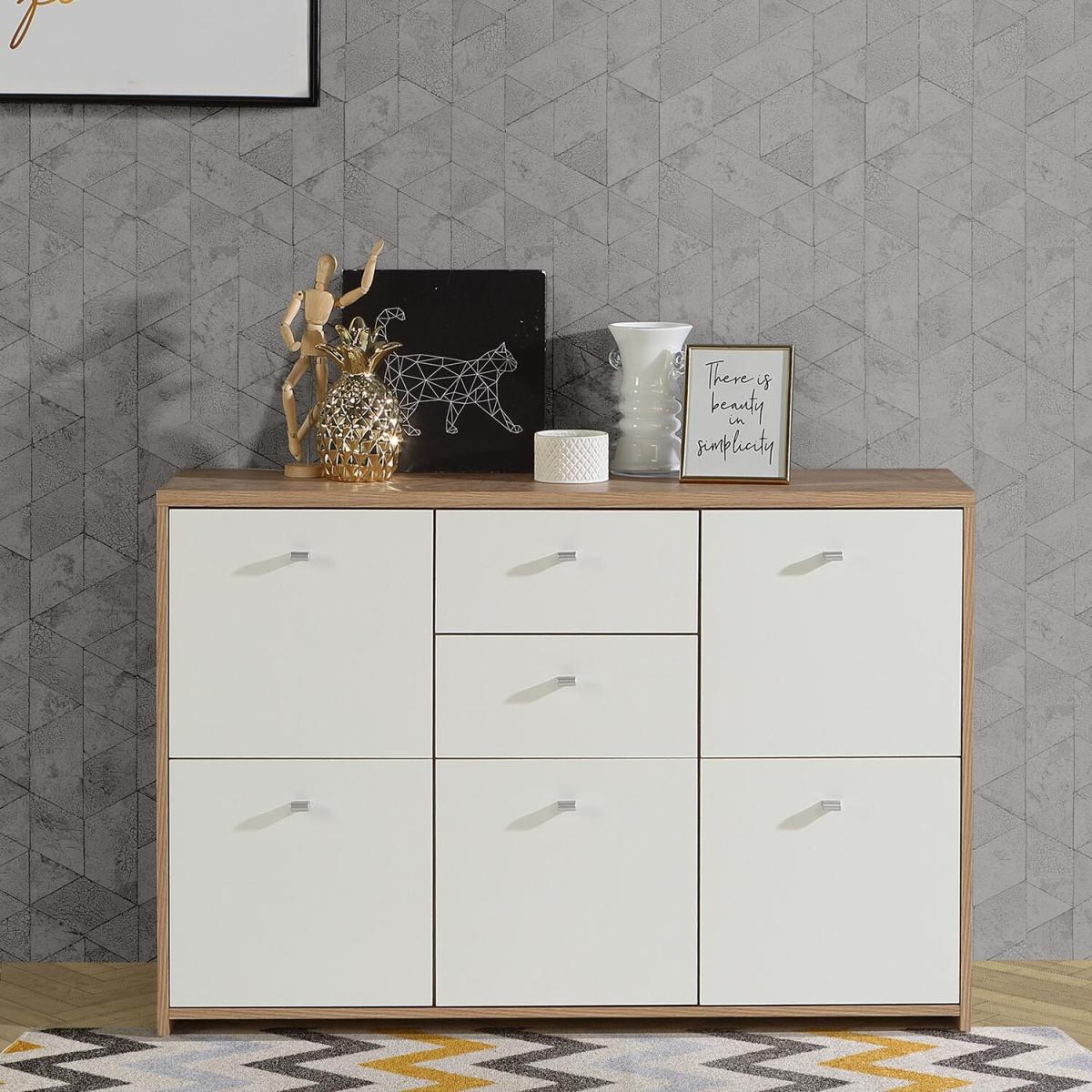 Best 2-Drawer 5-Door Storage Chest - White – image 7