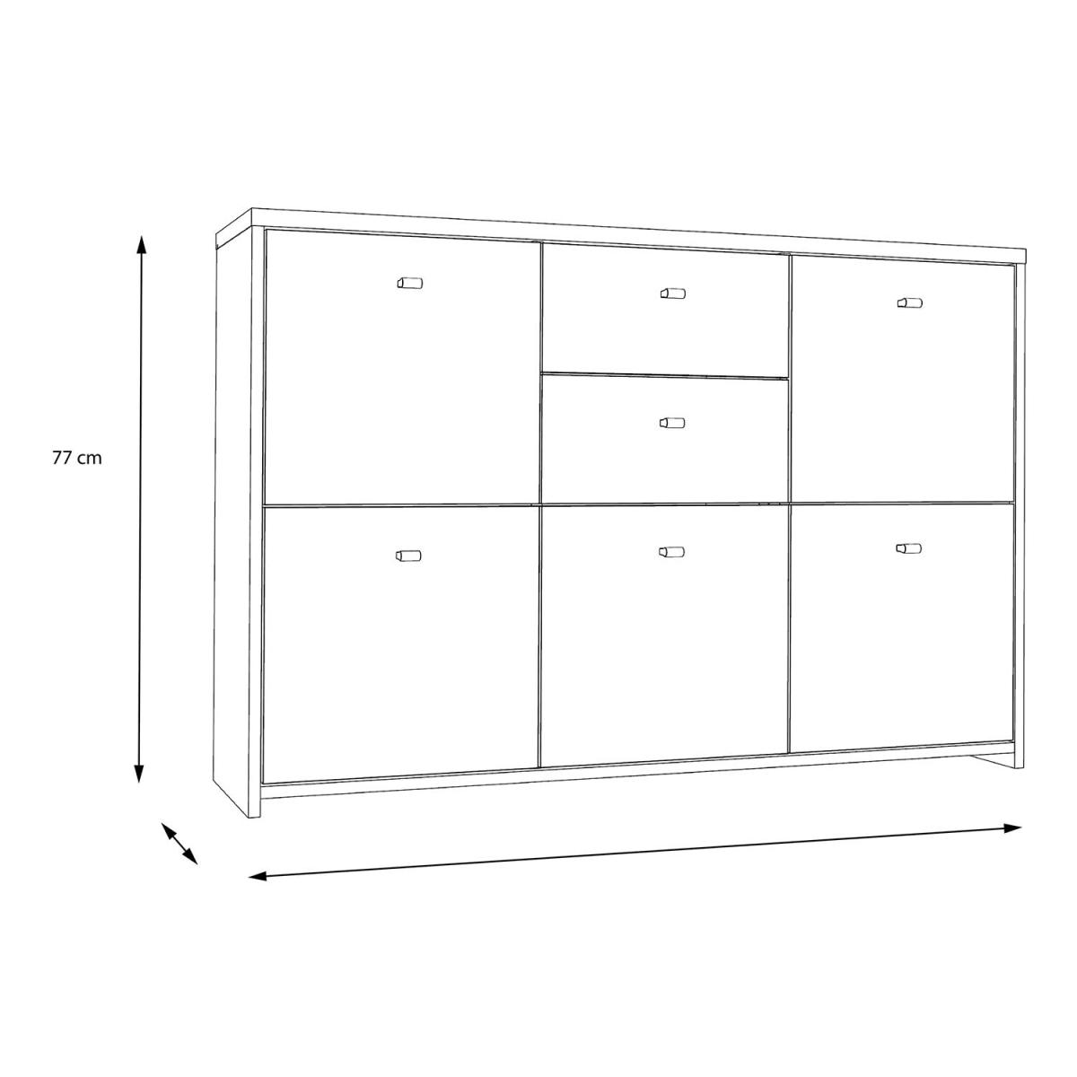 Best 2-Drawer 5-Door Storage Chest - White – image 8