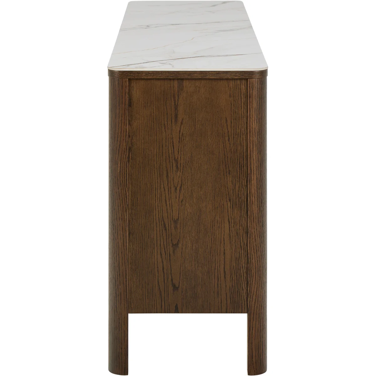 Southampton Sideboard With 2 Doors 2 Drawers and 2 Shelves in Cream Ceramic - Cream Ceramic – image 4