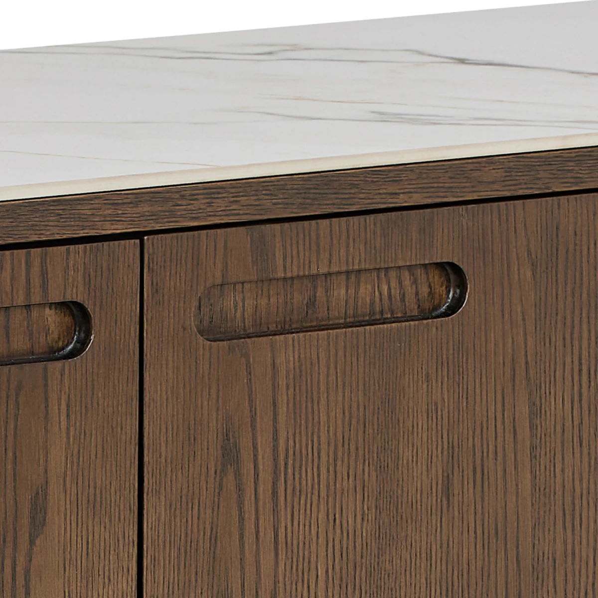 Southampton Sideboard With 2 Doors 2 Drawers and 2 Shelves in Cream Ceramic - Cream Ceramic – image 7