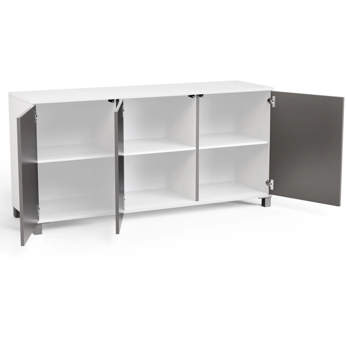 SMART Sideboard with Phone Charging & Mood Lighting - White/Grey – image 10