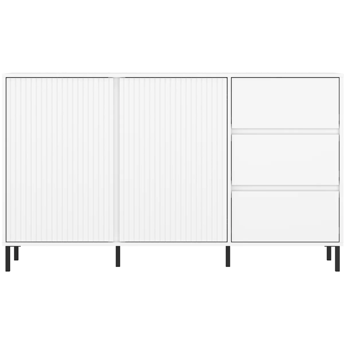 Avenale Sideboard 2 Door 3 Drawer in Alpine White High Gloss - White – image 2