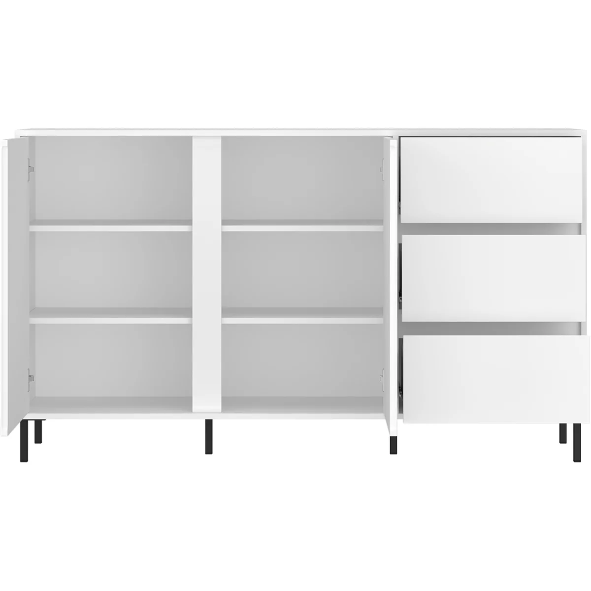 Avenale Sideboard 2 Door 3 Drawer in Alpine White High Gloss - White – image 4