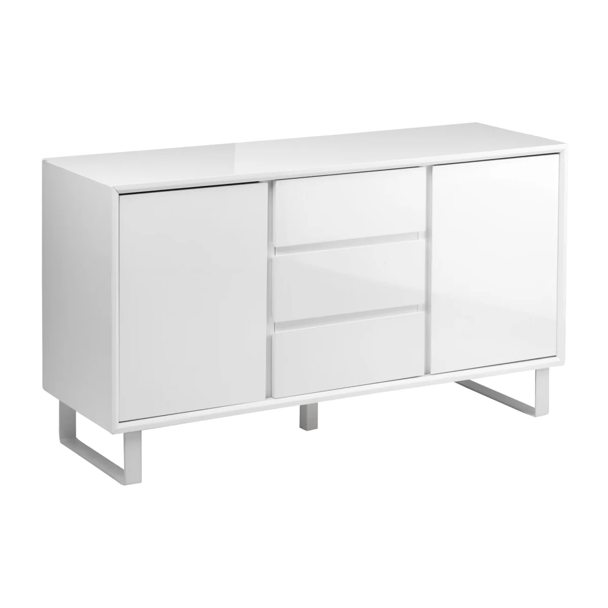 Moritz White High Gloss Sideboard - White – image 1