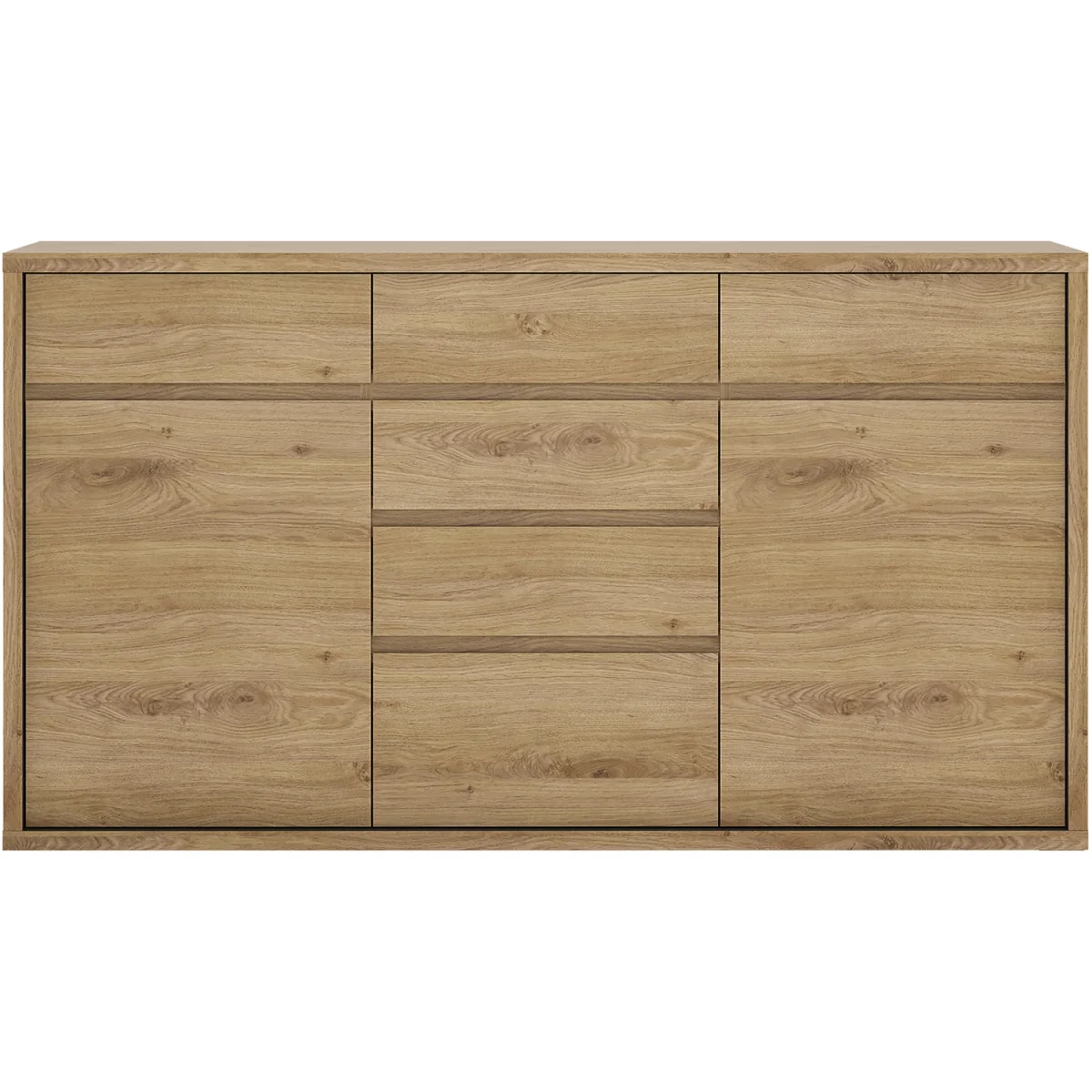 Shetland 2 Door 6 Drawer Chest - Oak – image 3