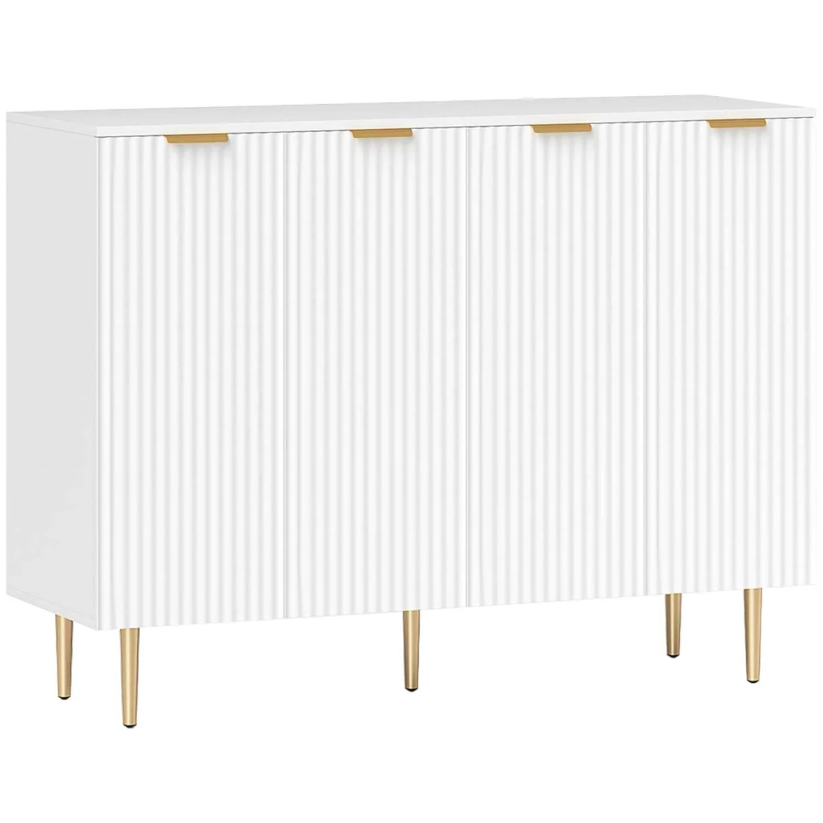 Vinotti 4-Door White Sideboard 120x40x90 cm – image 3
