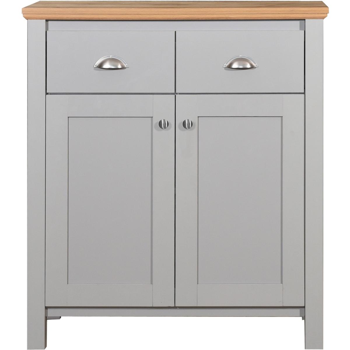 Eaton Compact 2 Door 2 Drawer Sideboard  - Grey – image 3