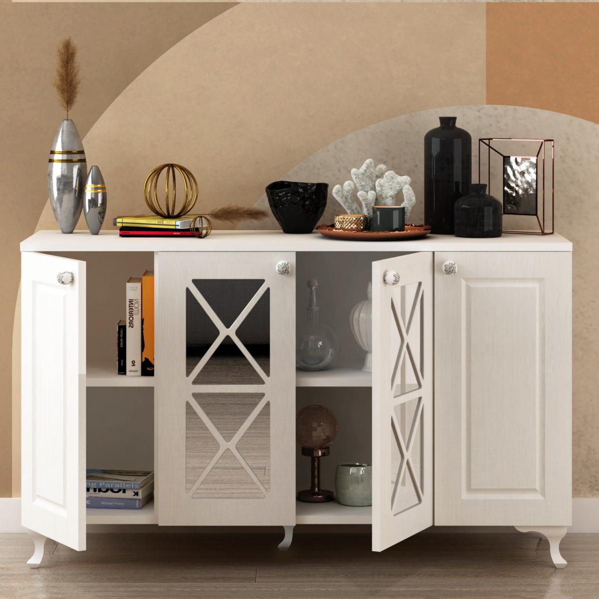 Espeyo White Sideboard - White – image 4