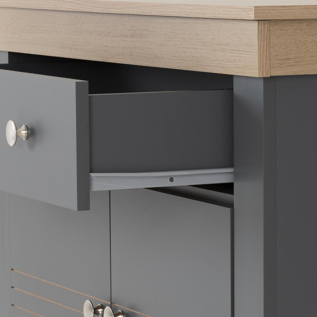 Montreal 2 Door Sideboard - Grey Oak Effect - Grey – image 5