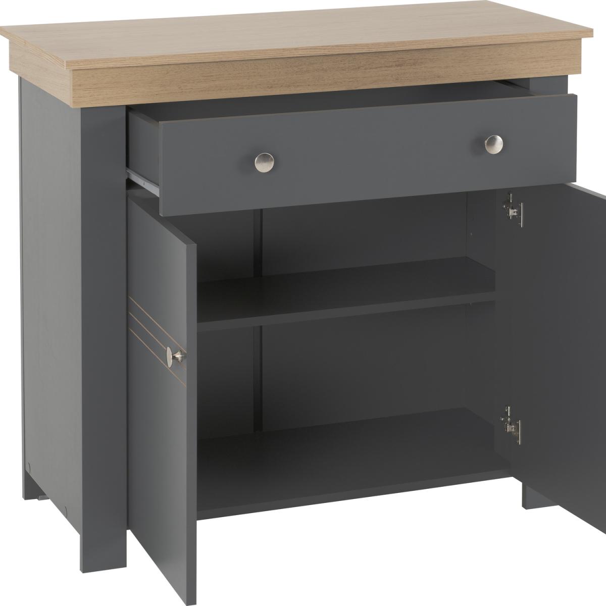 Montreal 2 Door Sideboard - Grey Oak Effect - Grey – image 6
