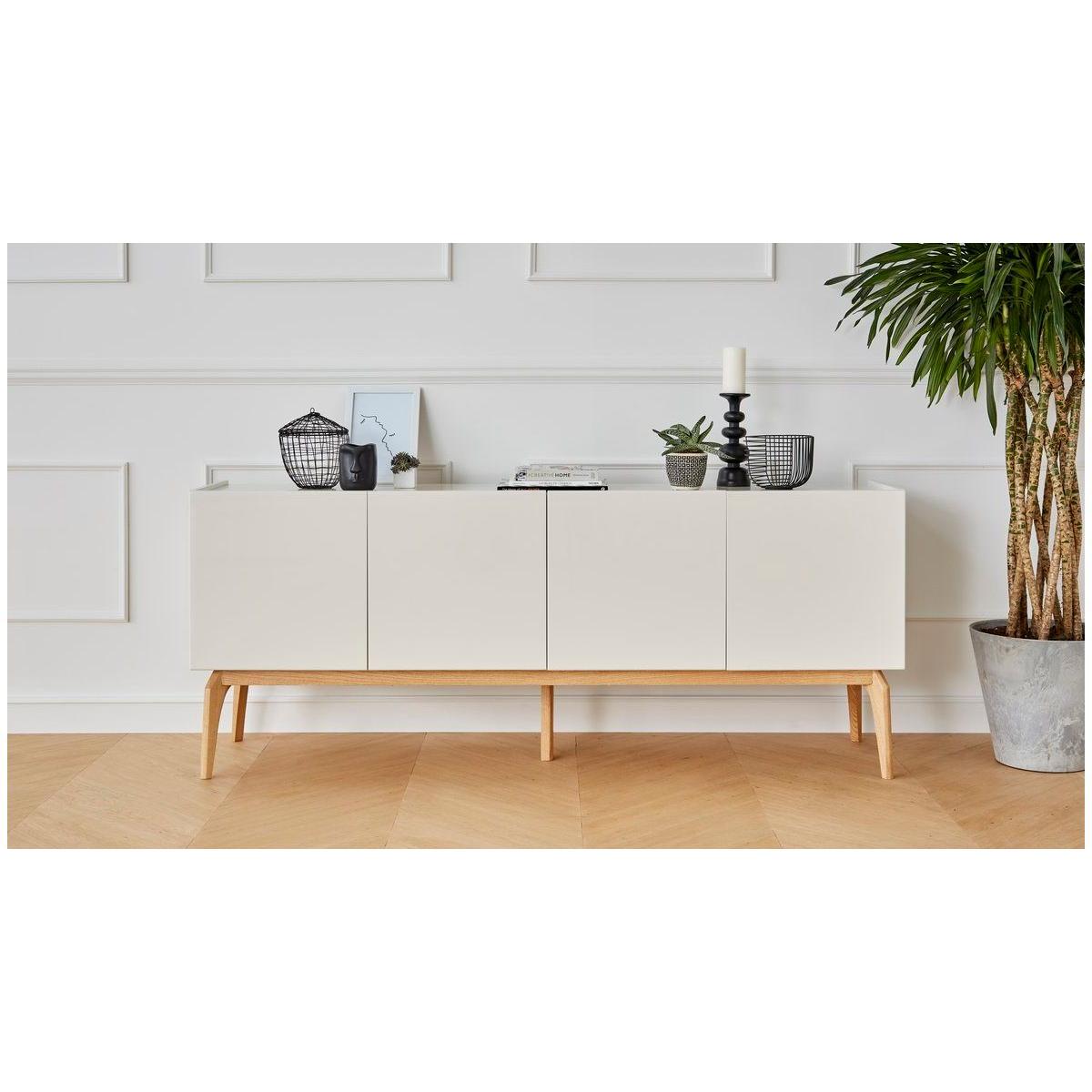Clara Sideboard, Beige & Light Wood – image 2