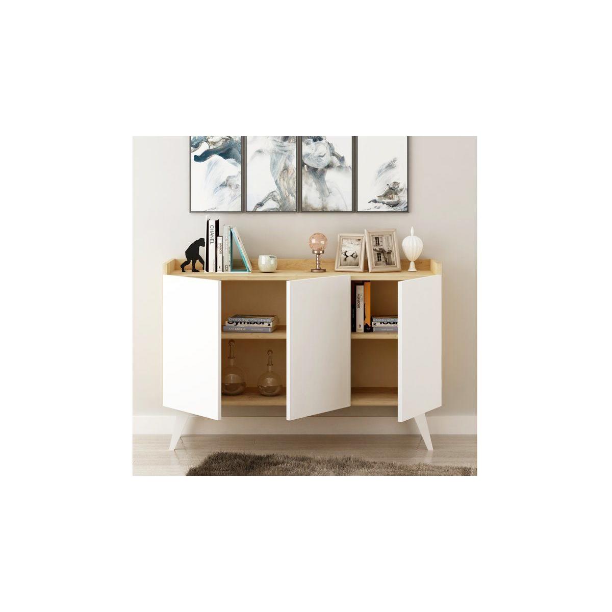 Ariane Sideboard, White & Oak – image 3