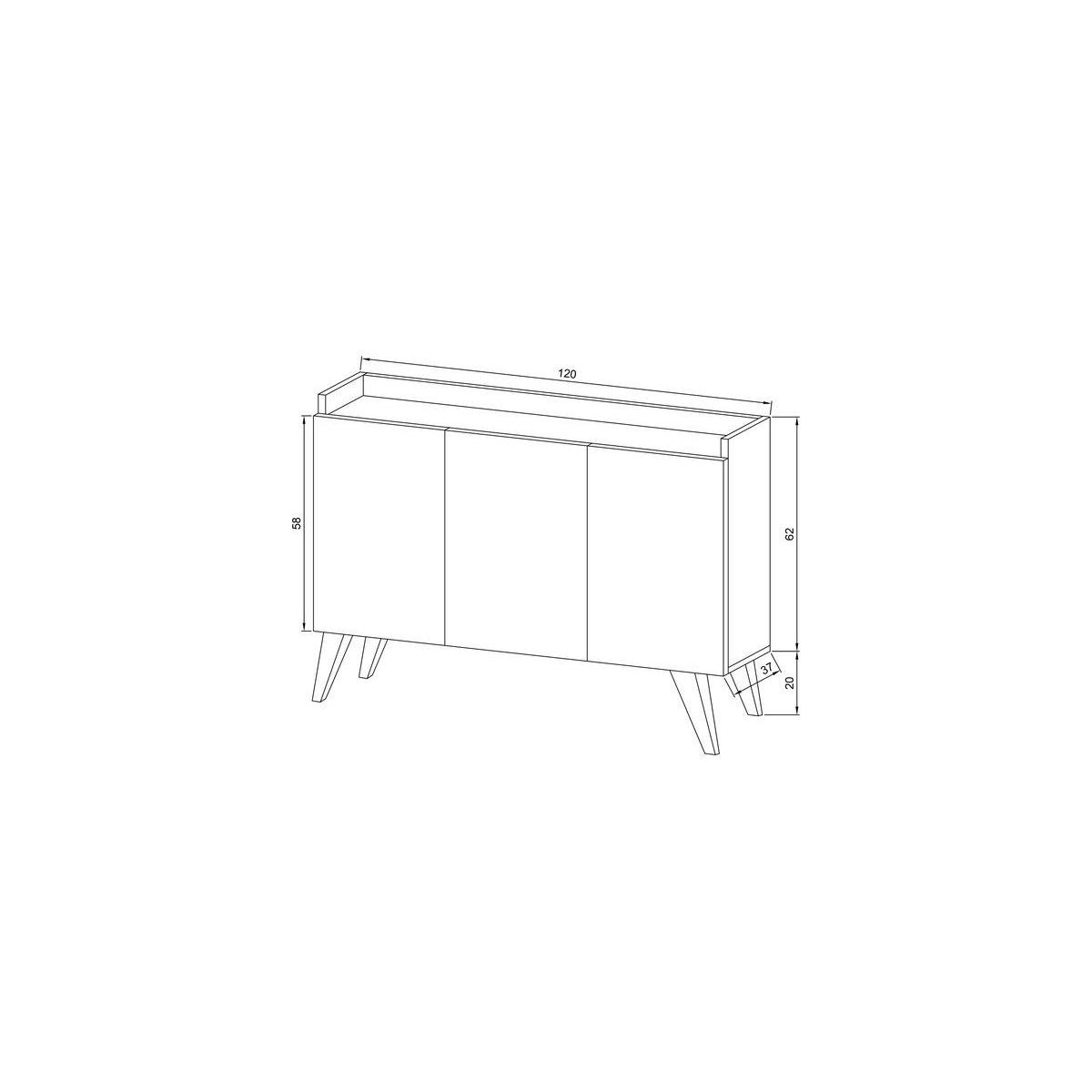 Ariane Sideboard, White & Oak – image 6
