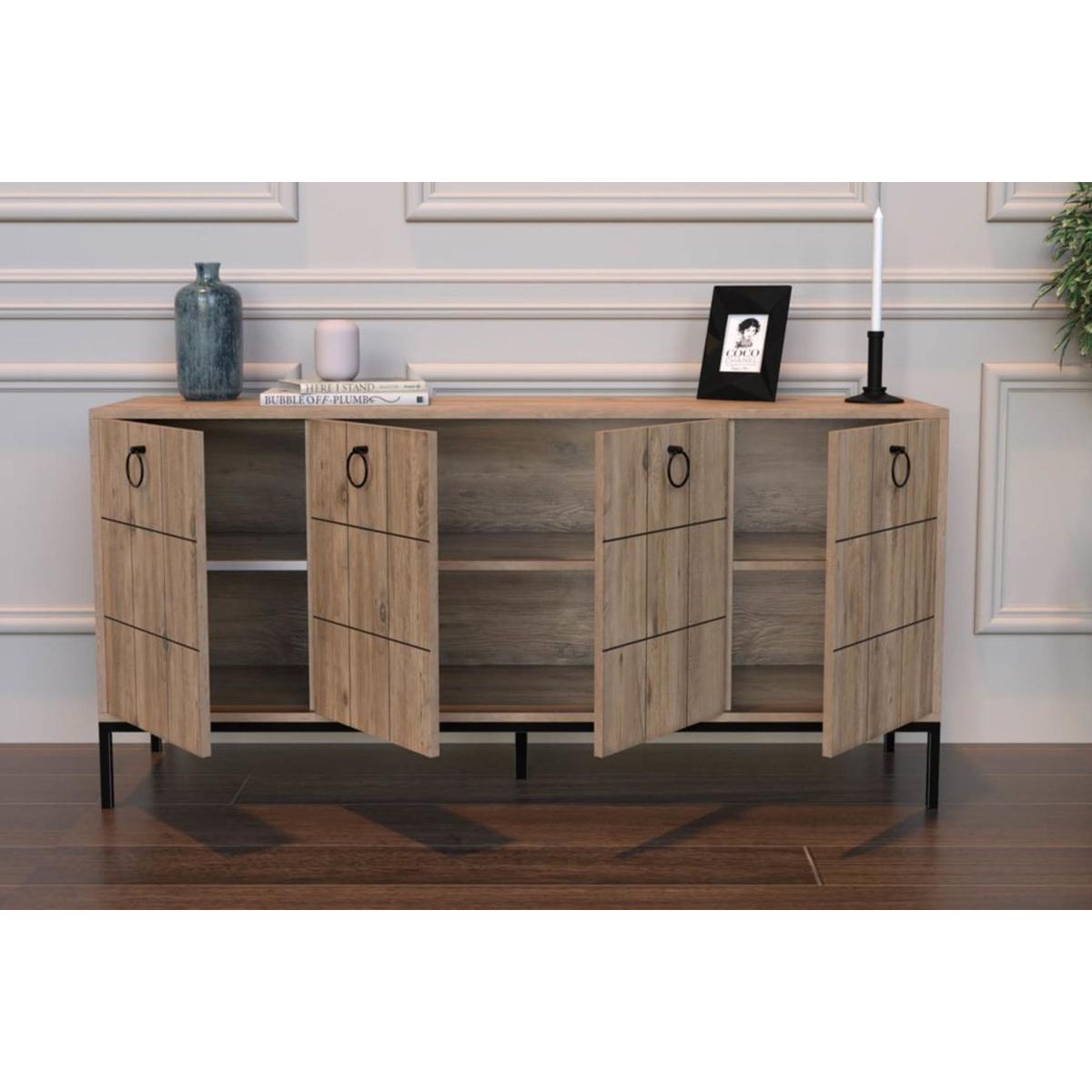 Bimossa Pedro Sideboard,160 Cm, Light Wood – image 3