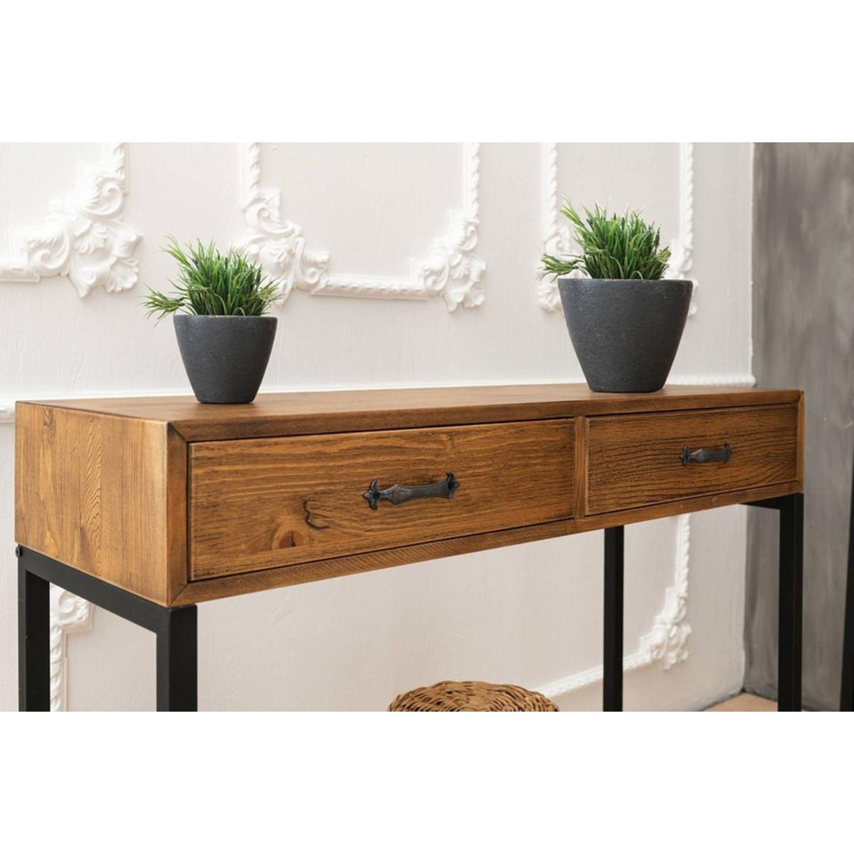 Miray Sideboard, Dark Wood & Black – image 3