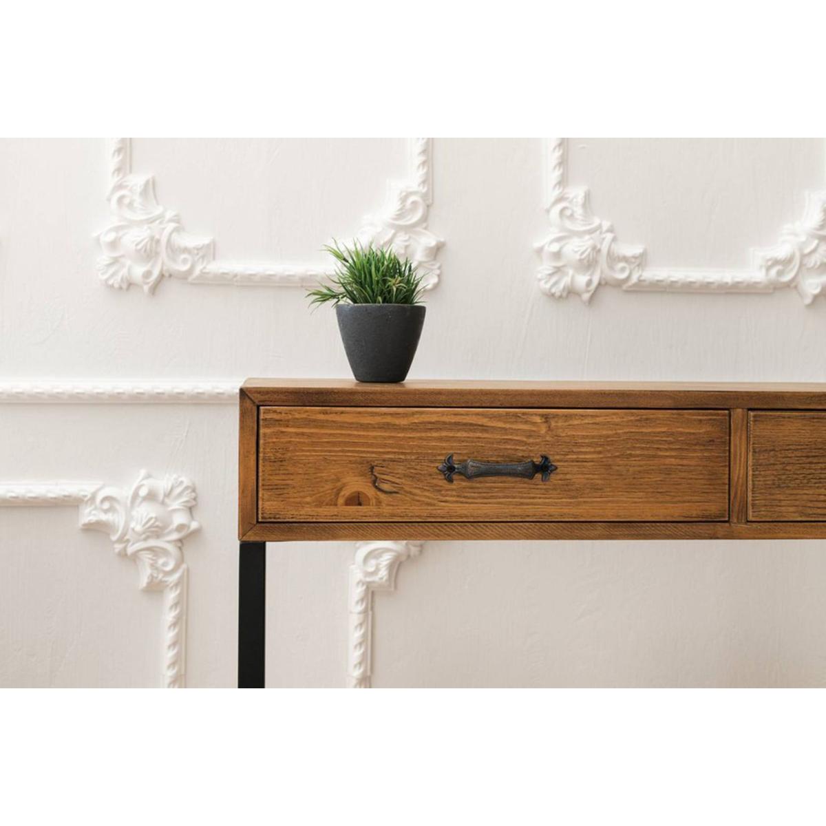 Miray Sideboard, Dark Wood & Black – image 4