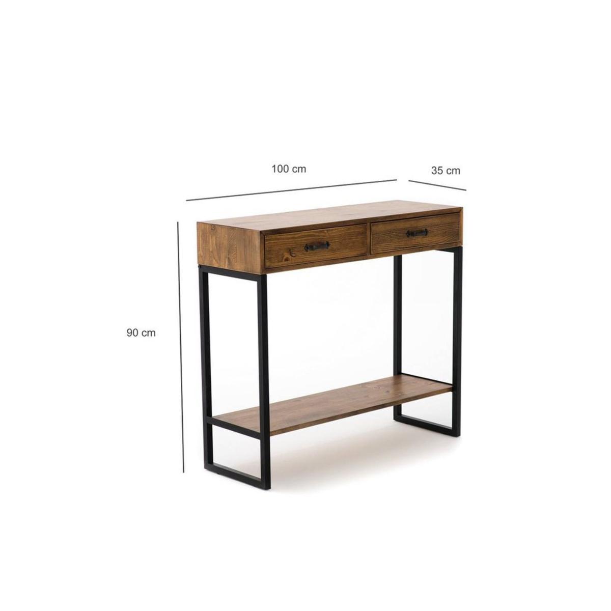 Miray Sideboard, Dark Wood & Black – image 6